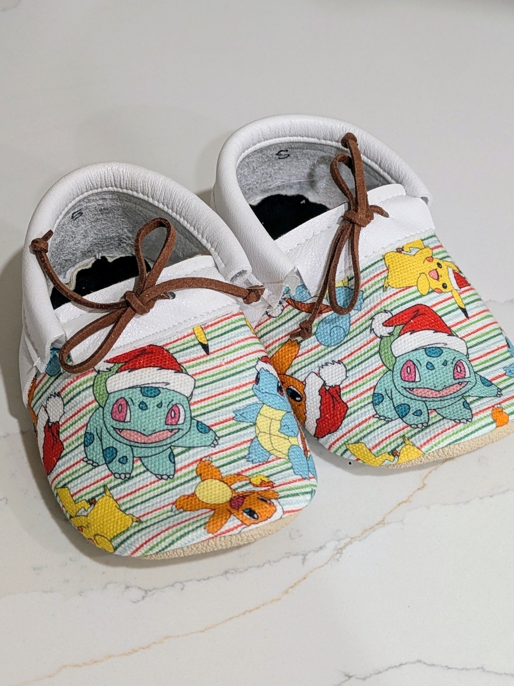 Christmas Pokemon Baby Moccasins